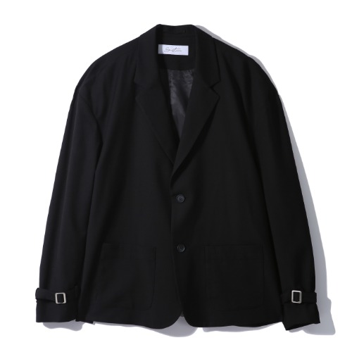 [SUSTAIN] Loose blazer jacket (black)